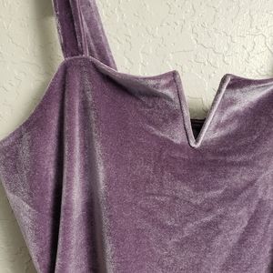 Velvet lilac/purple bodysuit